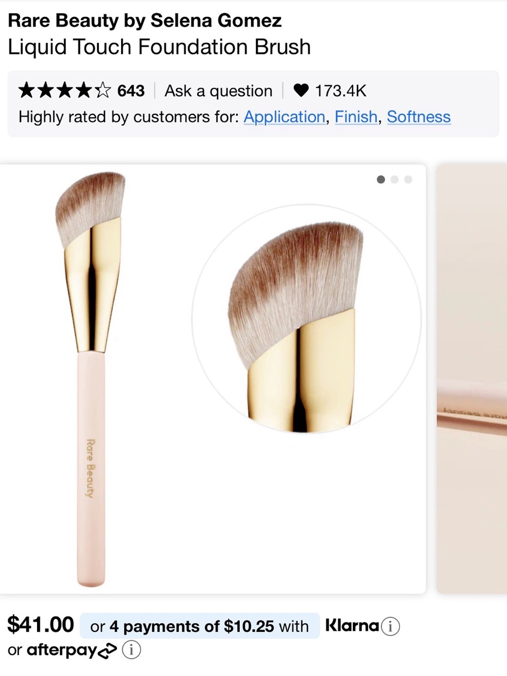 Rare Beauty Liquid Touch Foundation Brush